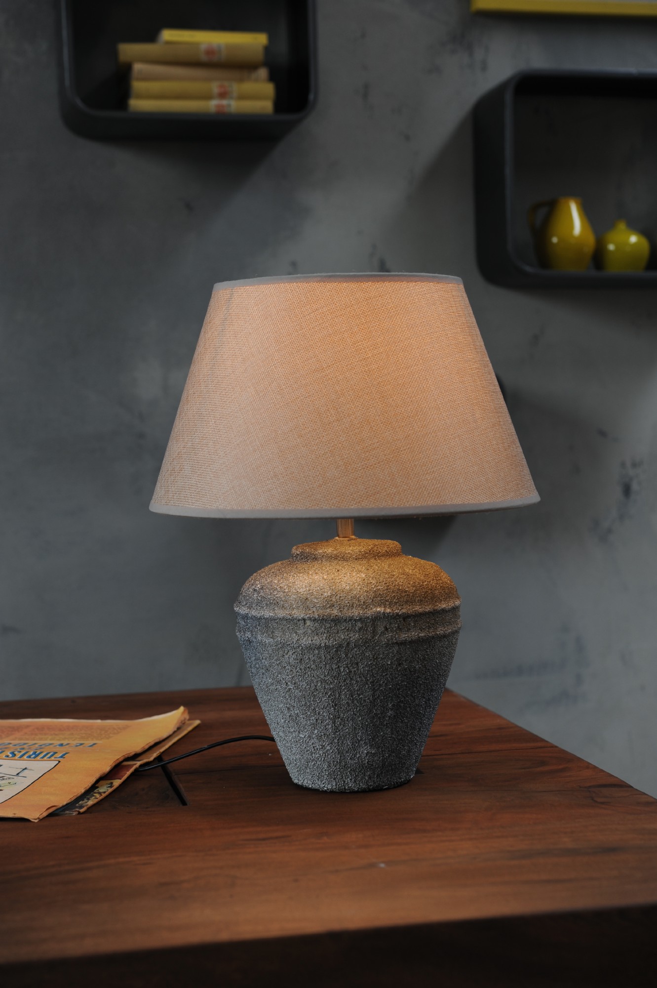 Tischlampe 'Nendel', Ø 32 cm, H 43 cm von fischer's lagerhaus