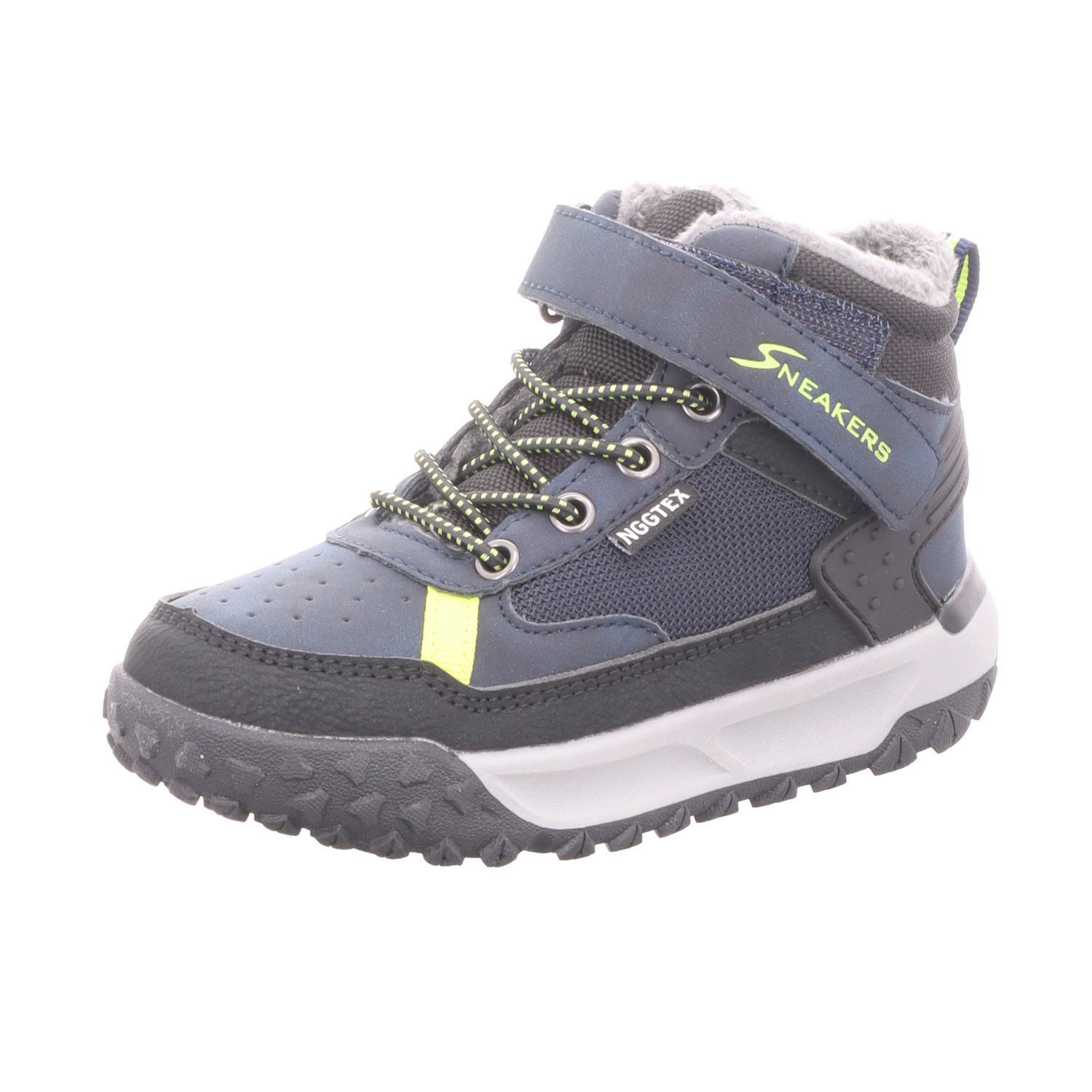 Sneakers Kinder-Jungen-Stiefelette gefüttert Blau