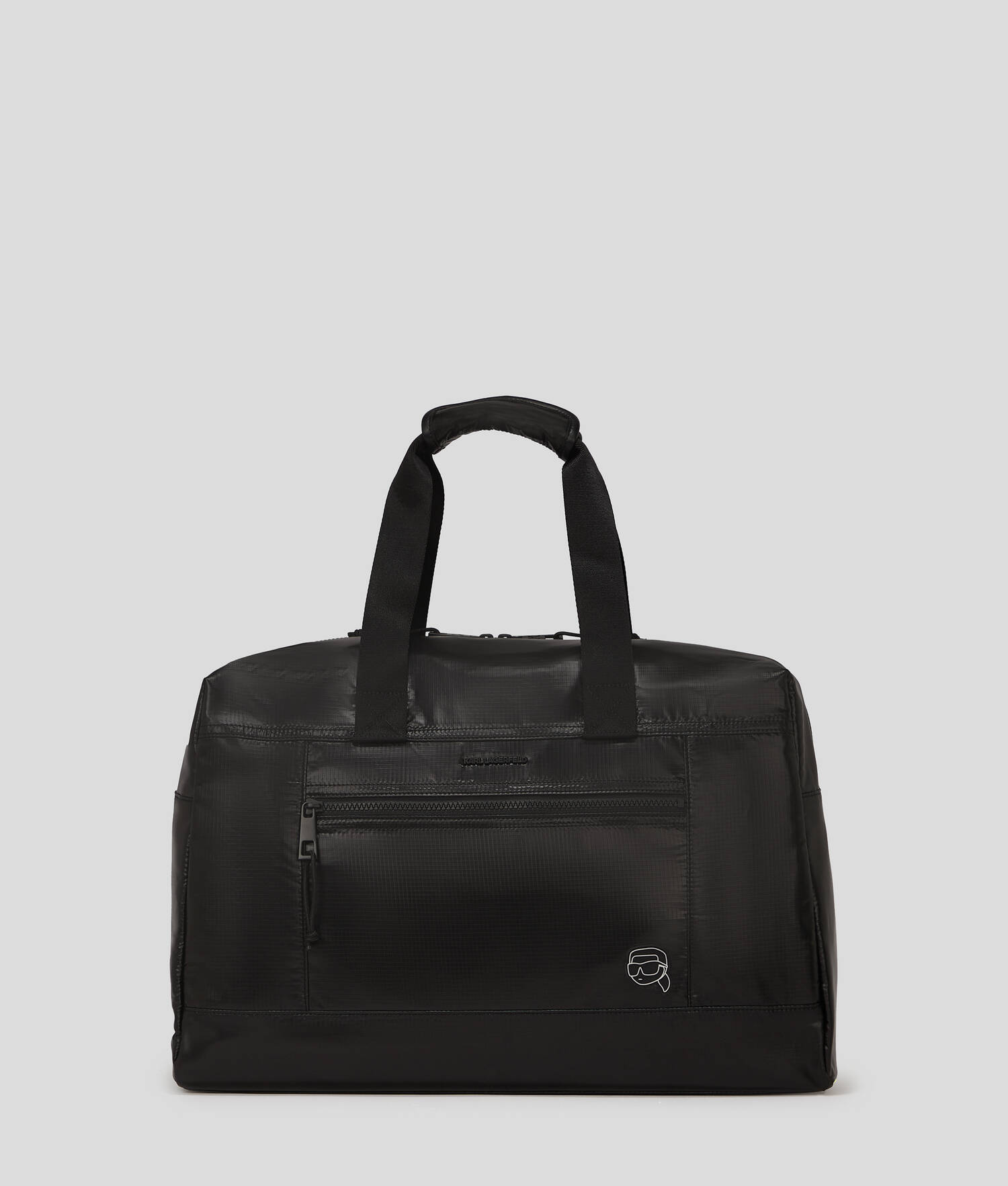 SAC WEEK-END VOLUMINEUX EN NYLON IKON - Noir