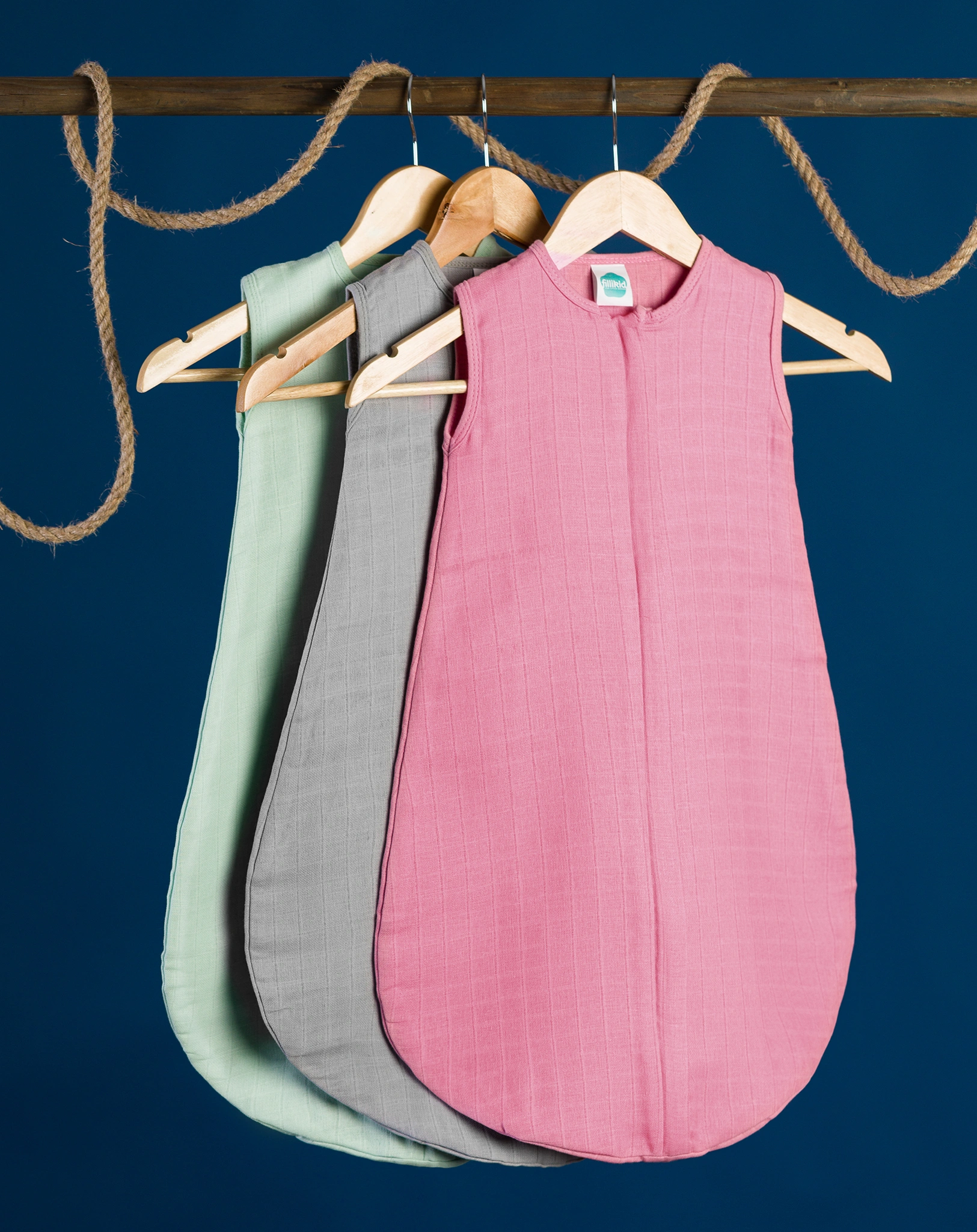Mull-Schlafsack SOFT in verde