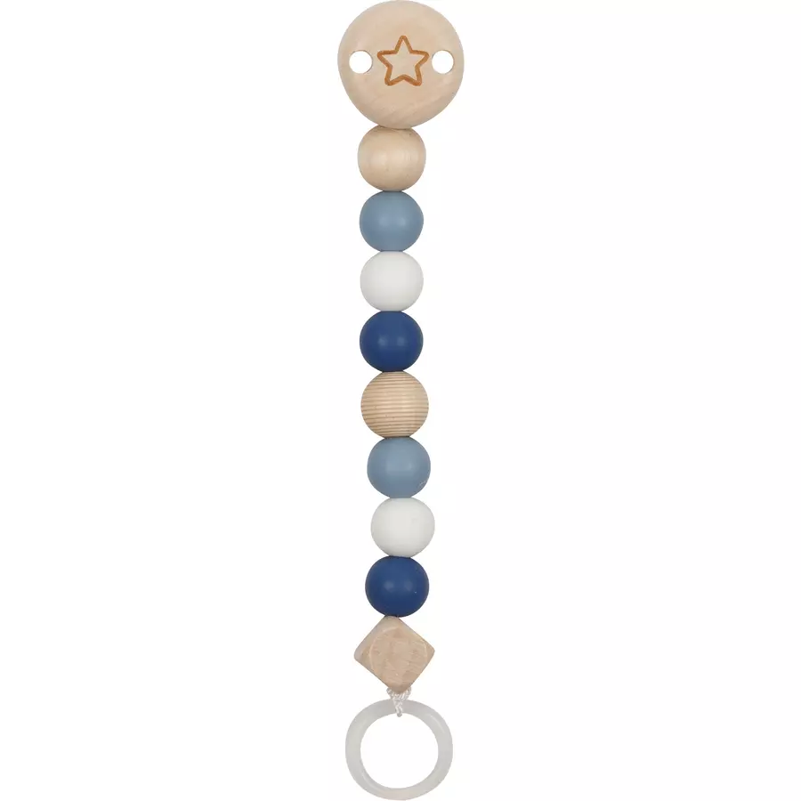 goki Schnullerkette Stern blau