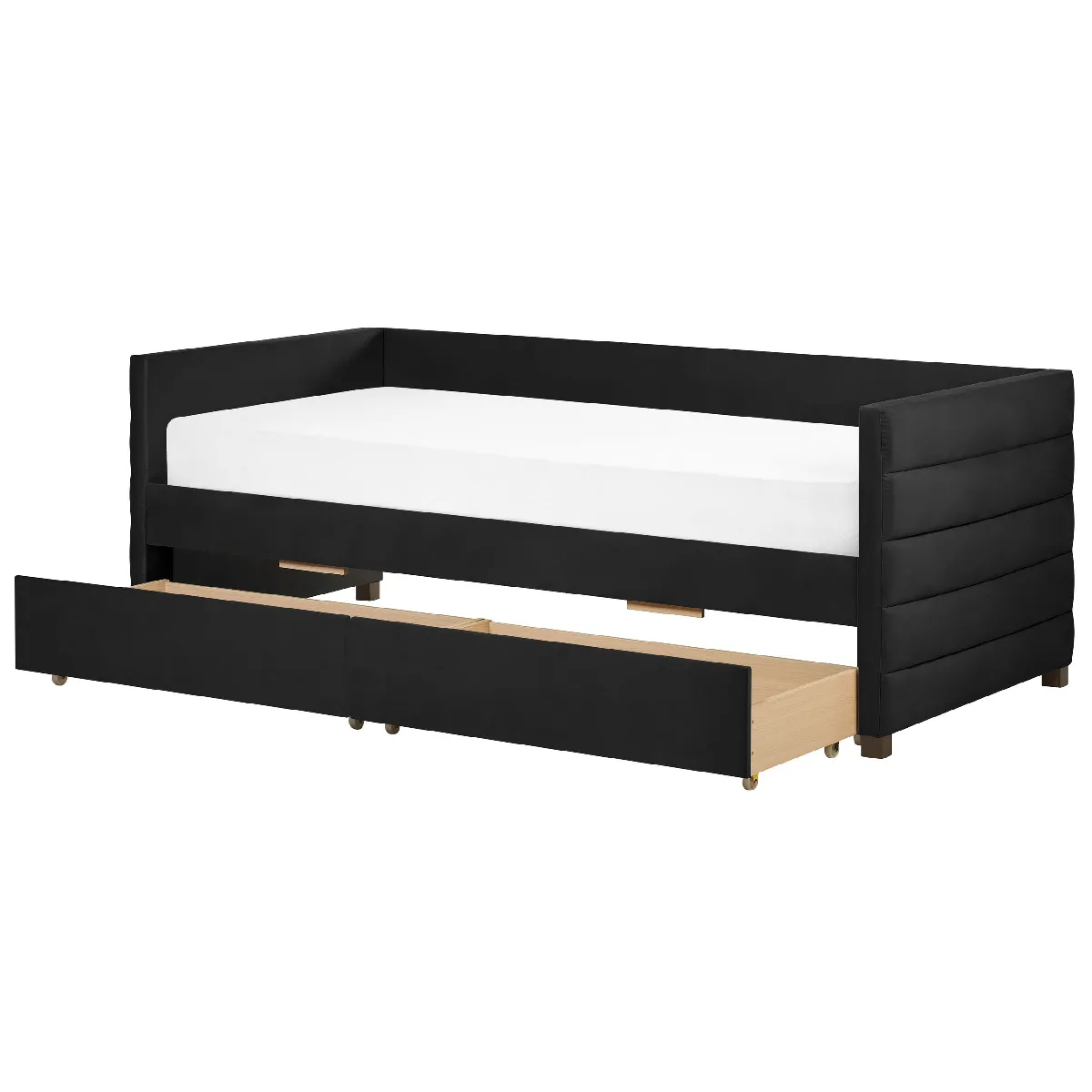 BELIANI Lit MARRAY 90 x 200 cm - Noir