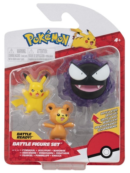Pokémon - Battle Figur 3-Pakke - Teddiursa
