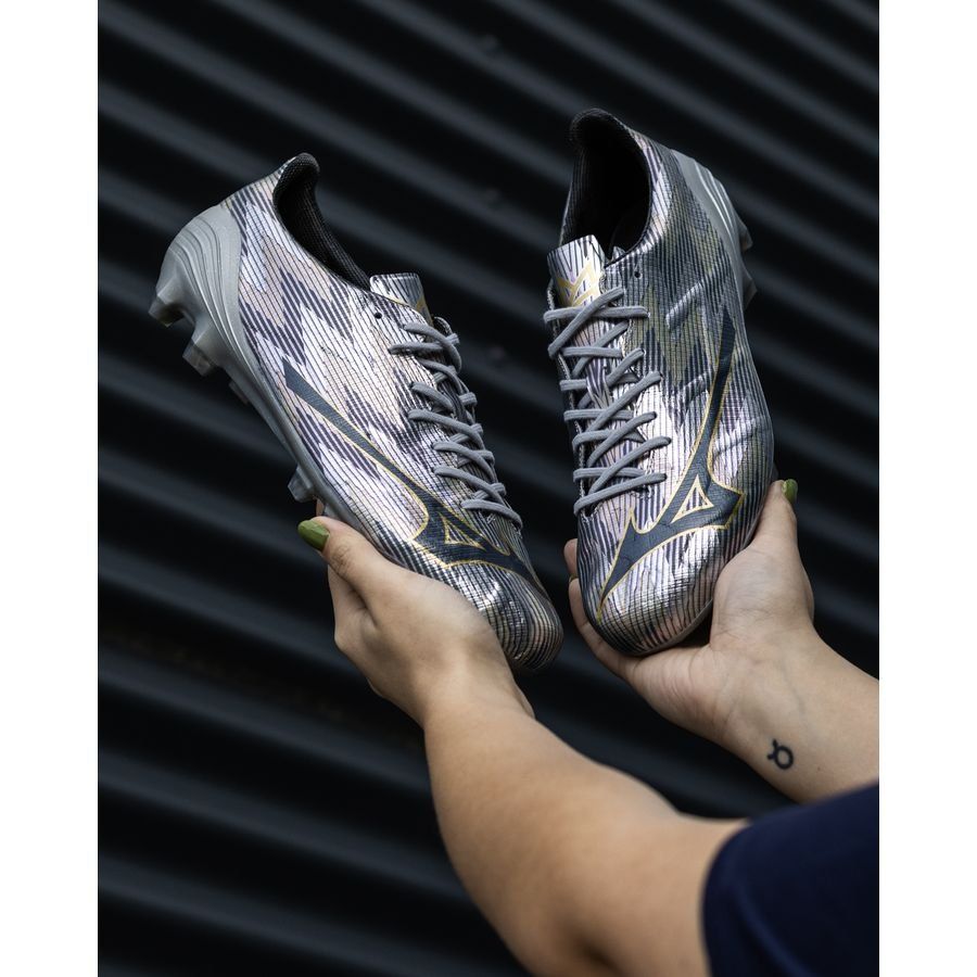 Mizuno Alpha II Made in Japan FG/AG Platinum Silver - Argent/Doré