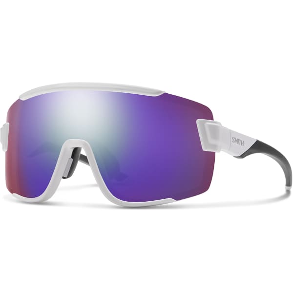 Lunette vélo SMITH WILDCAT WHITE/CHROMAPOP VIOLET MIRROR