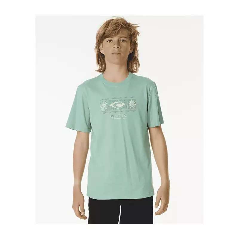 Teeshirt junior RIPCURL Pure Surf Sun Tee-Boy Dusty Green