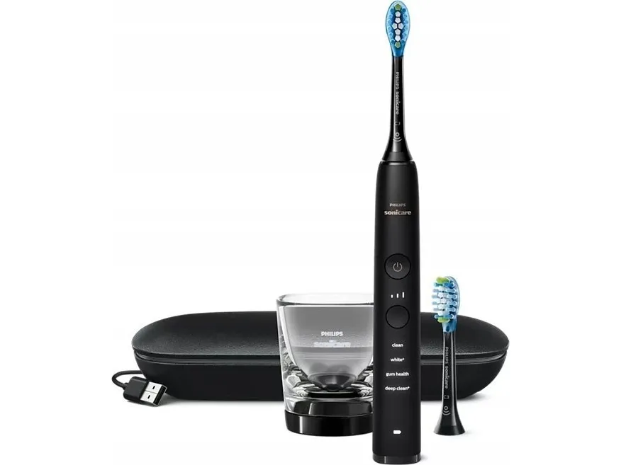 Philips Sonicare DiamondClean 9000 HX9913 - Tandbørste - trådløs - sort