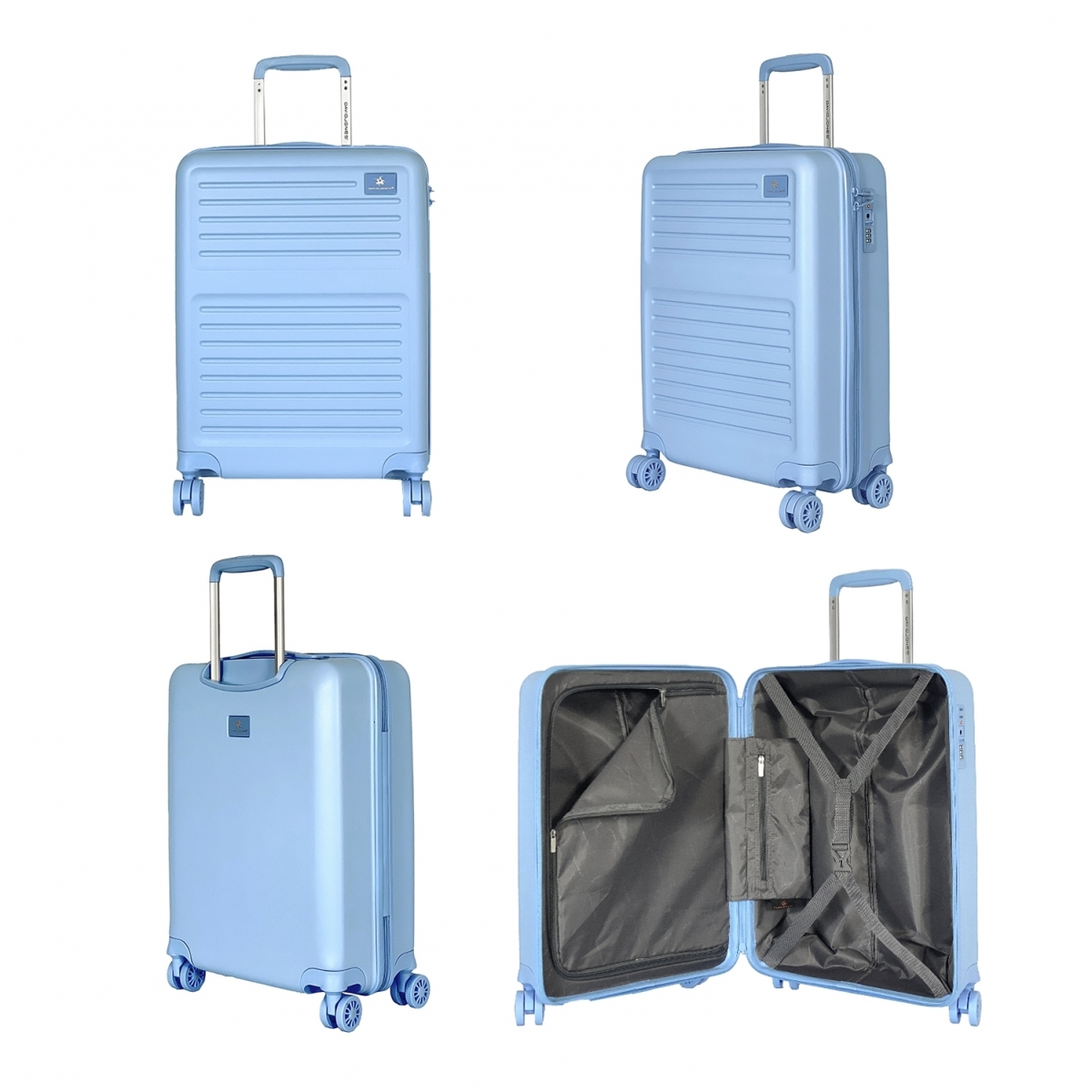 David Jones Lot 3 valises rigides extensibles dont 1 cabine David Jones TSA