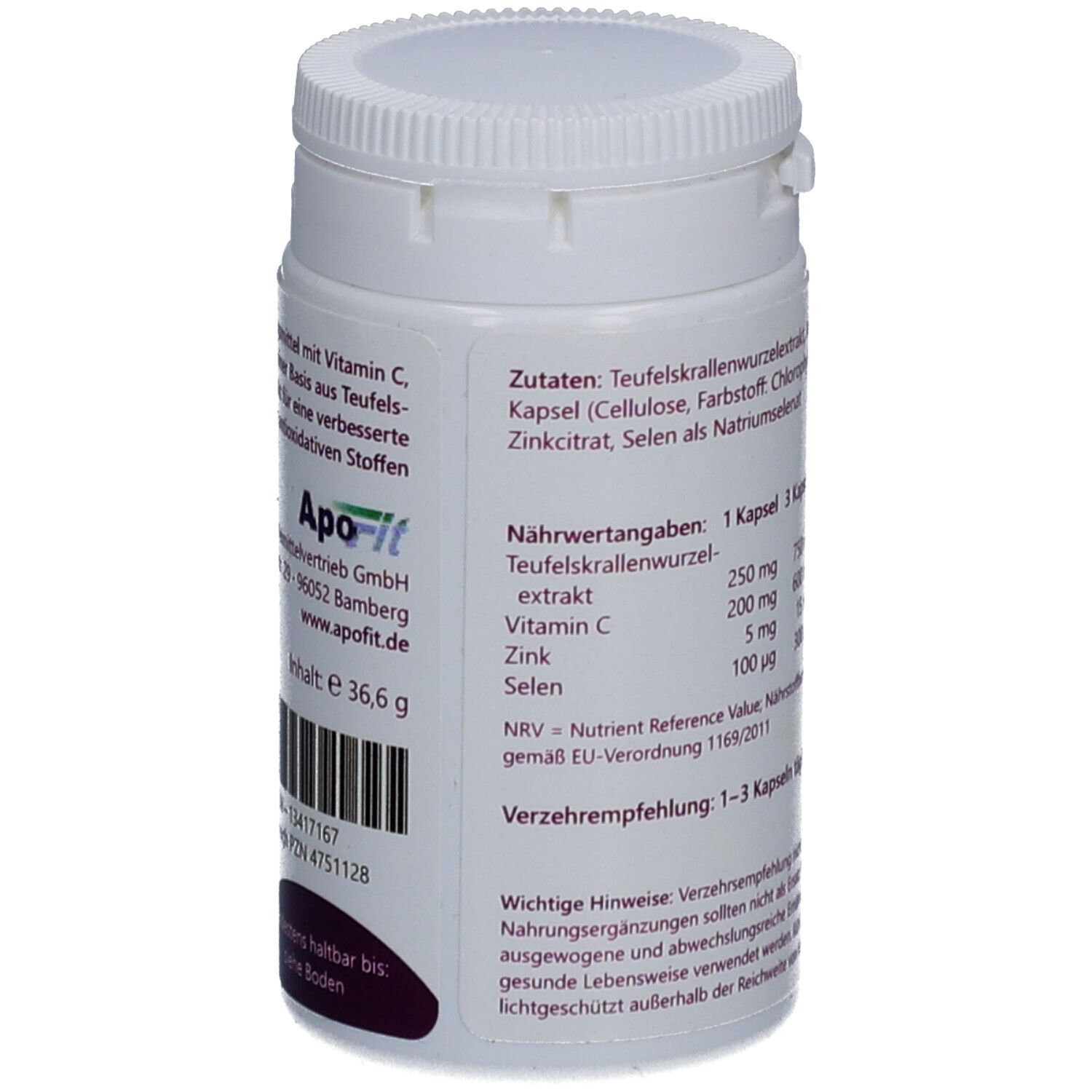 Teufelskralle 250 mg + Vtamin C 200 mg