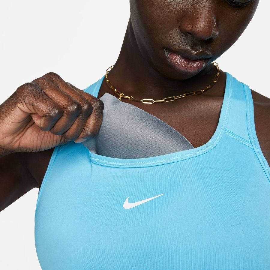 Nike Swoosh Brassière - Bleu/Blanc
