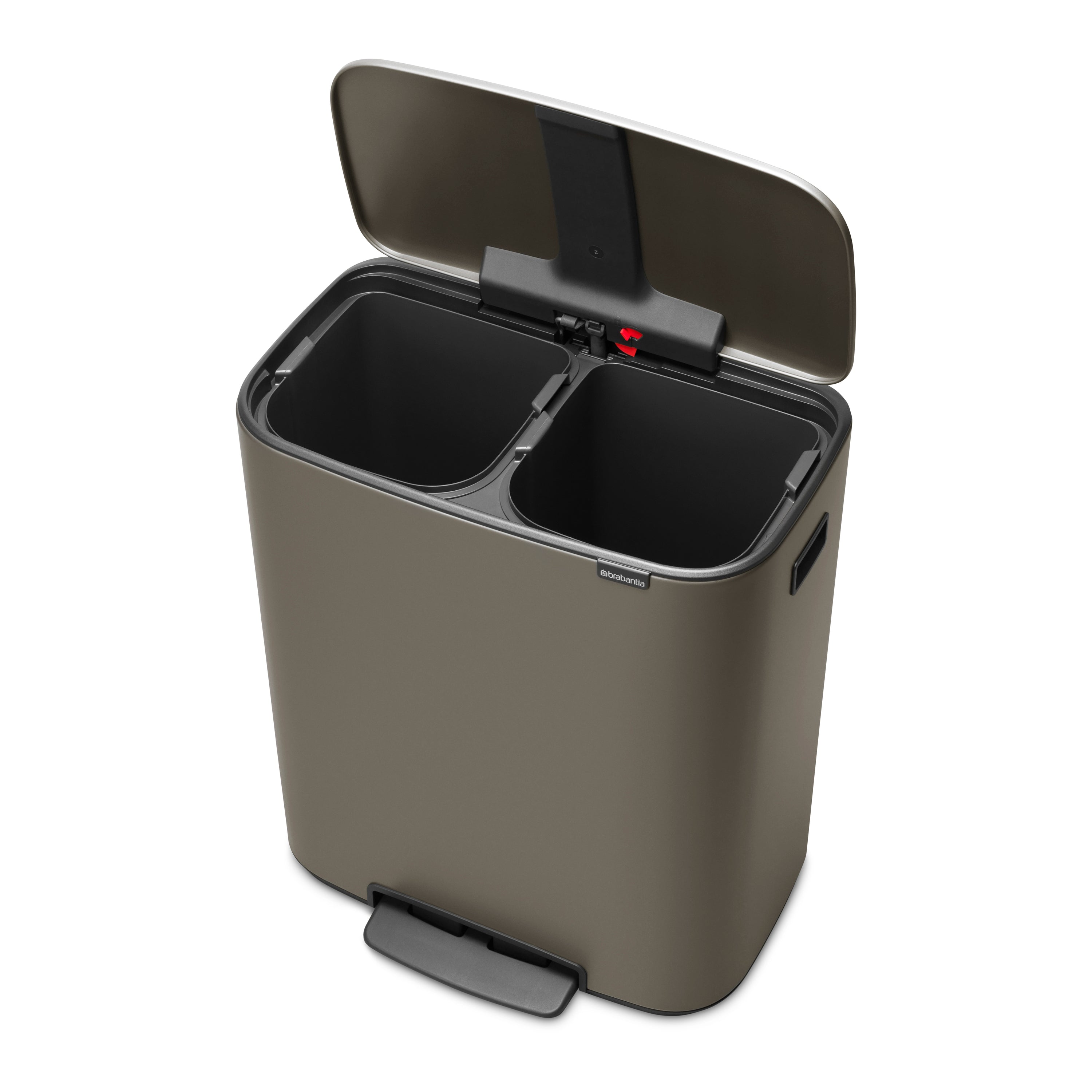 Brabantia Bo Pedaalemmer 2 x 30 L - Platinum