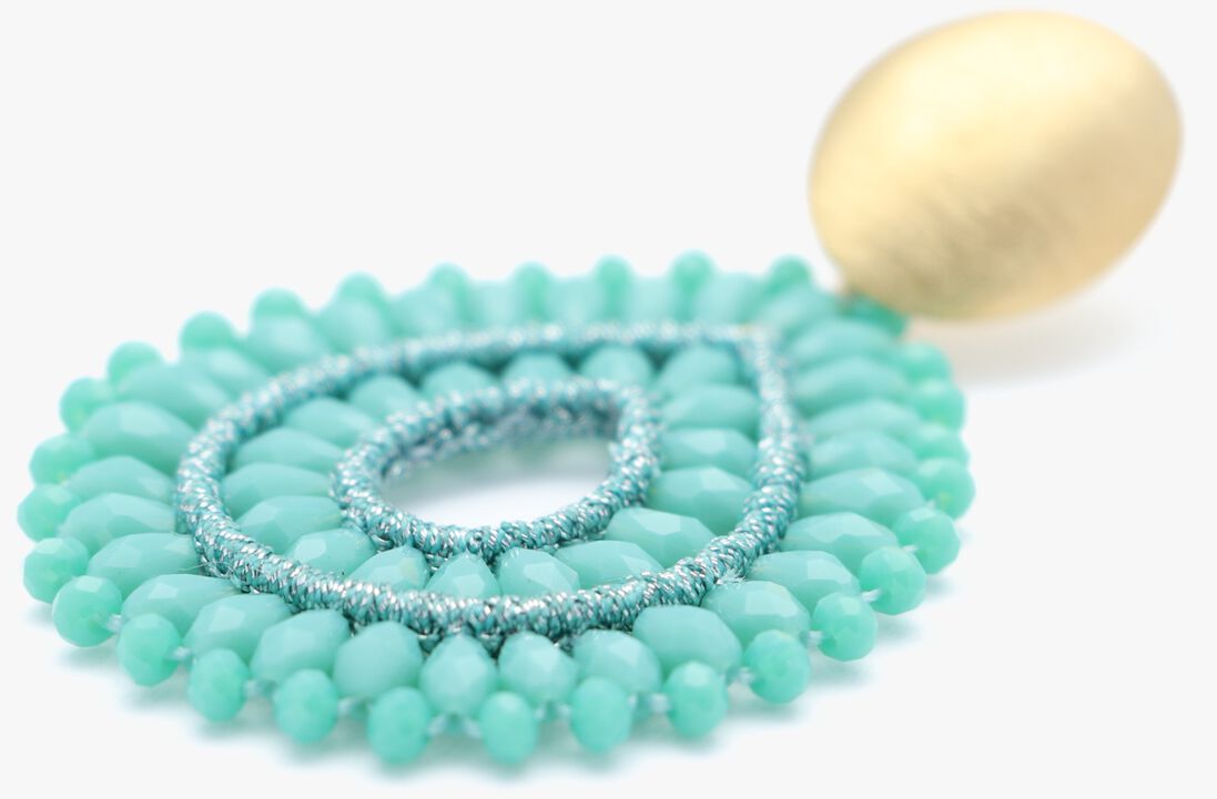 blauwe lott. gioielli sieraad si drop crystal double