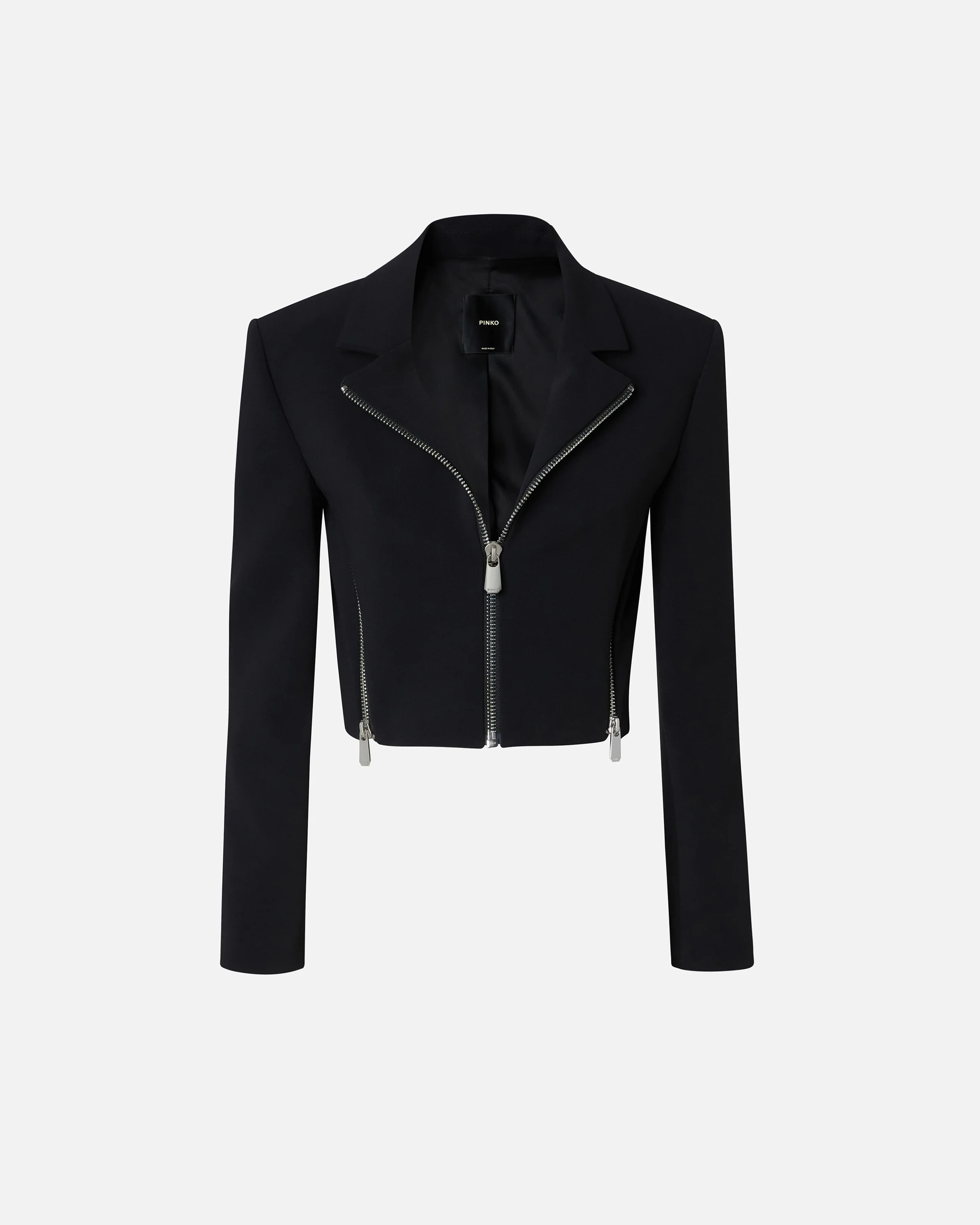 Veste courte avec fermeture zippée | Noir