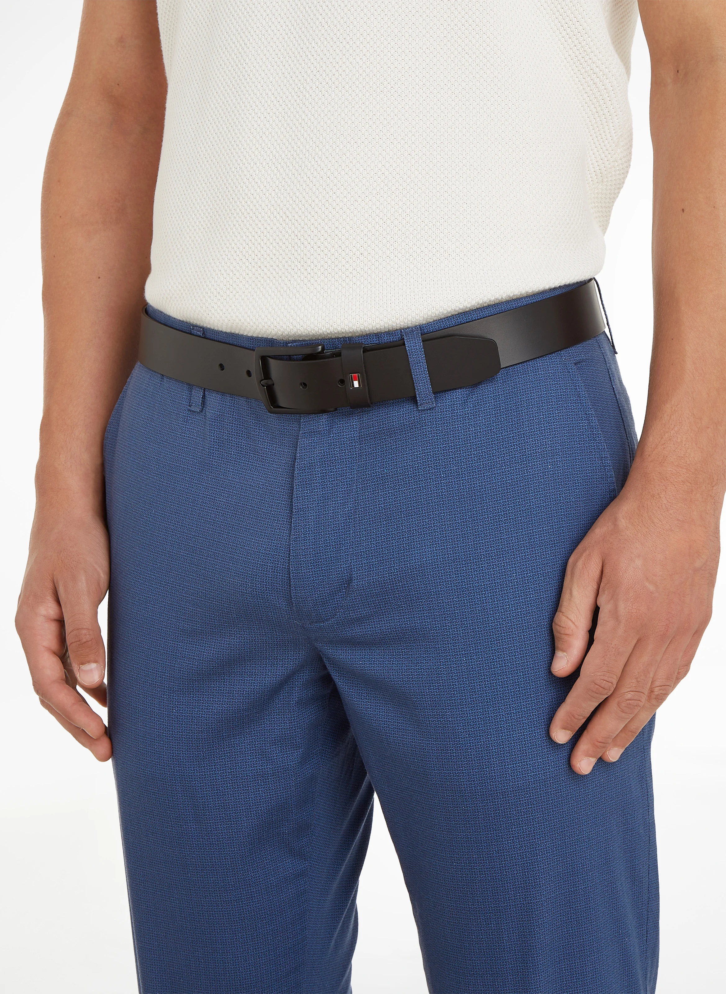 Ceinture en cuir mat | Noir