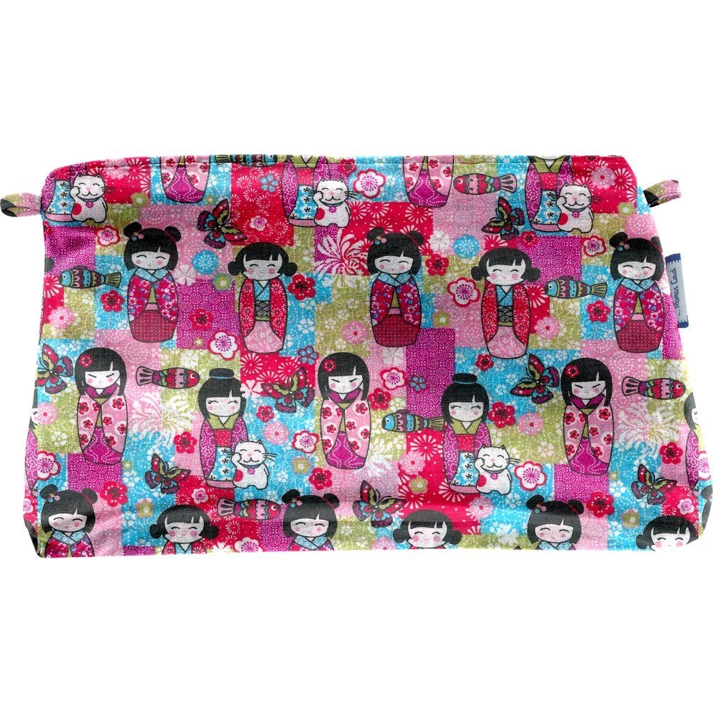 Pochette Tissu Kokeshis