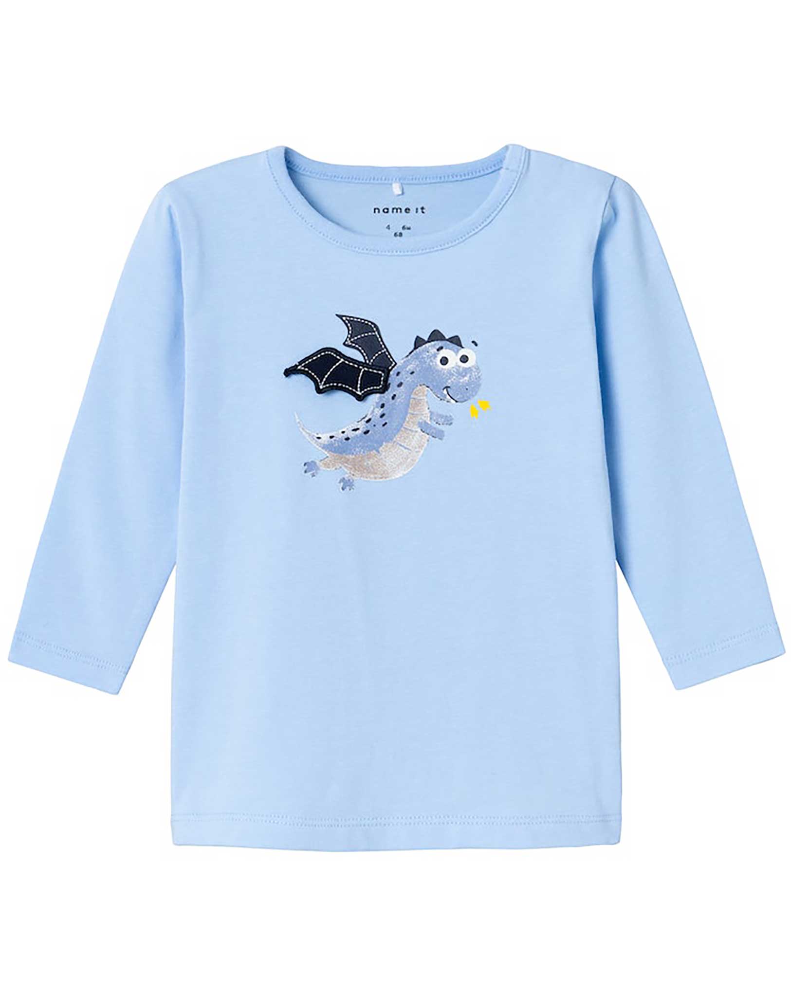 Langarmshirt NBMDOLYN DRAGON in chambray blue