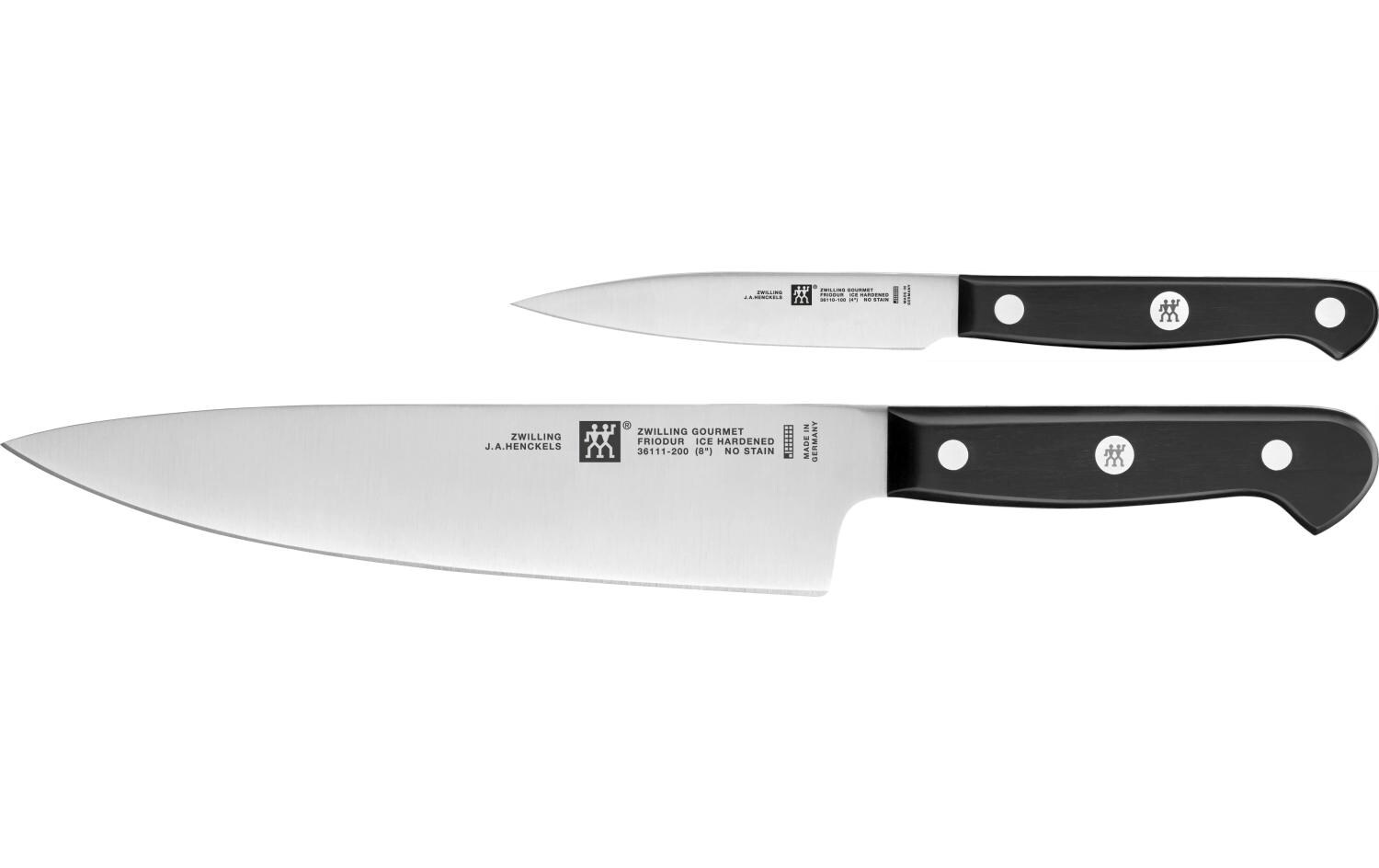 Küchenmesser Gourmet Messerset 2-teilig, 41.5 cmEdelstahl Messerset (Schäl.+Kochmesser)
