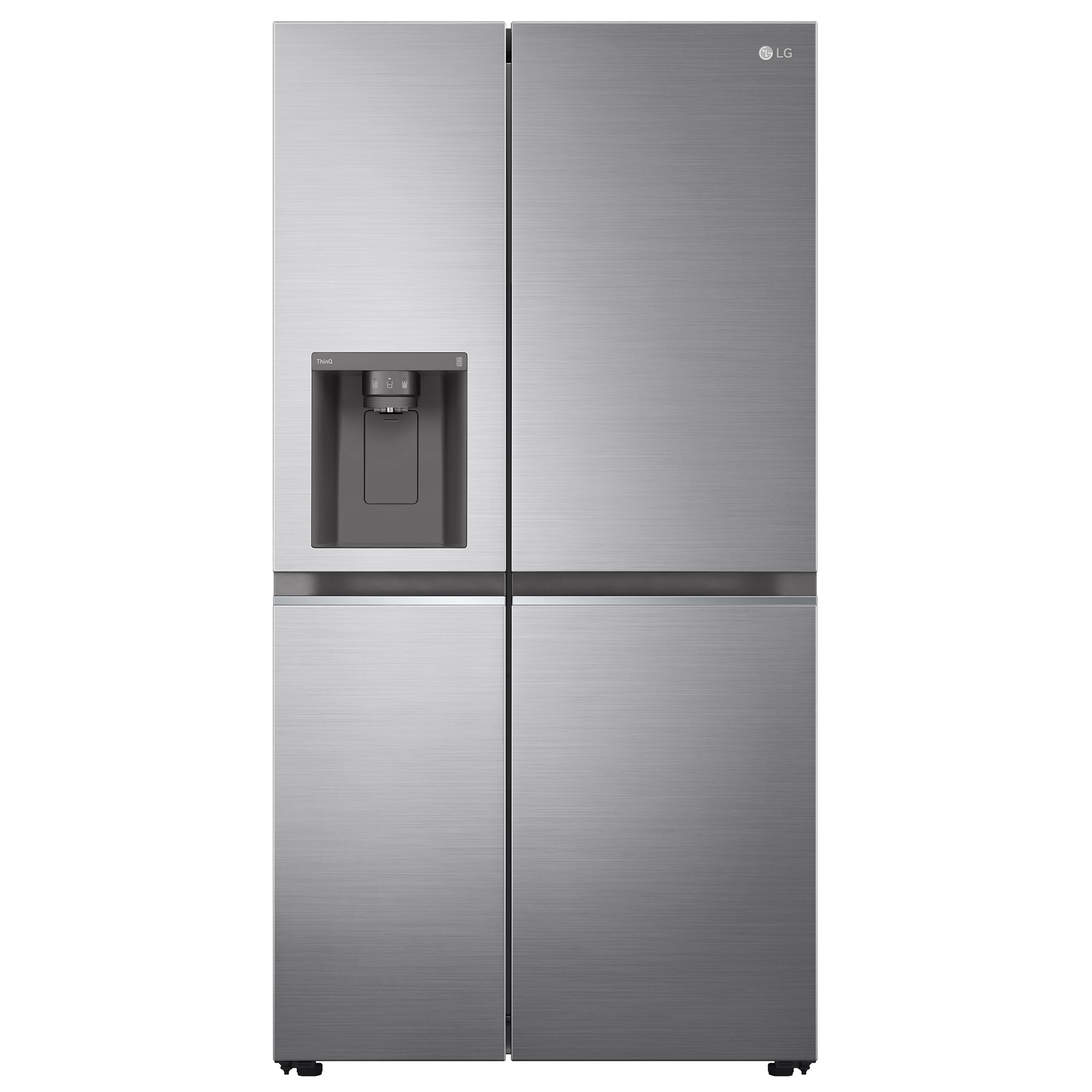 LG Side-by-Side-Kühlschrank GSLV71PZTD - Platinum Silver - E