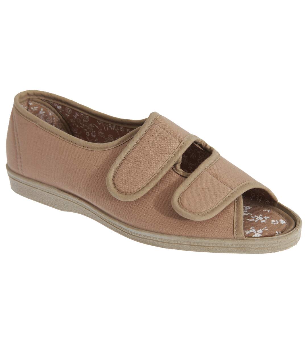San Diego - Sandales à scratch (Pied Large) - Femme (Bleu marine) - UTDF473