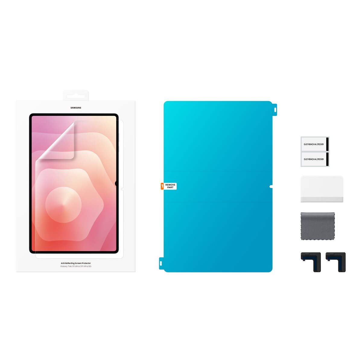 Galaxy Tab S11 Ultra Anti-Reflecting Screen Display Schutzfolie   Montagehilfe Case Friendly (EF-UX930CTEGWW)