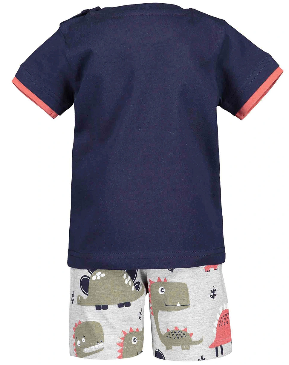 T-Shirt DINO WORLD 2-teilig in nachtblau