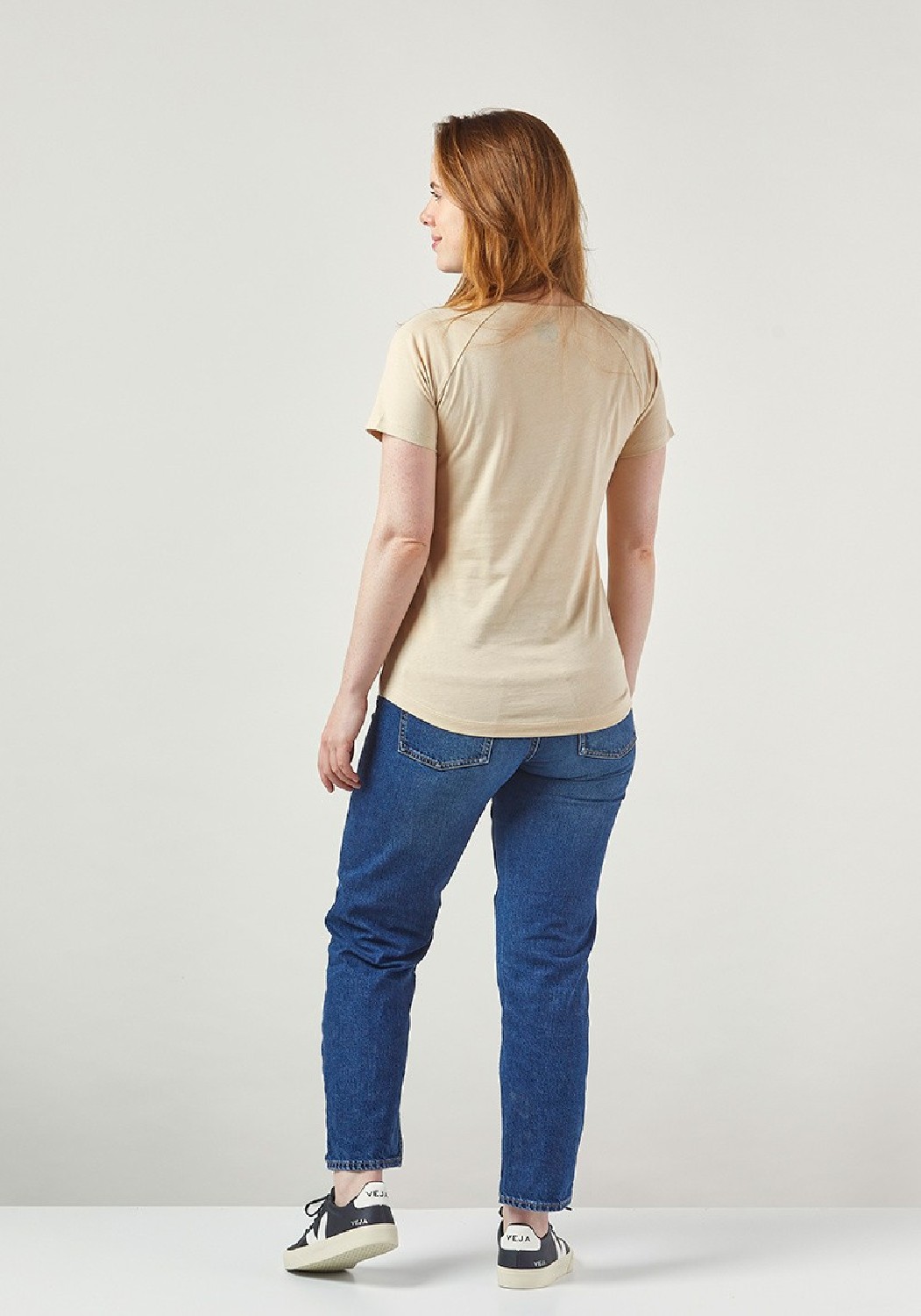 WE ARE ZRCL Damen Raglan T-Shirt Basic Solid Sand