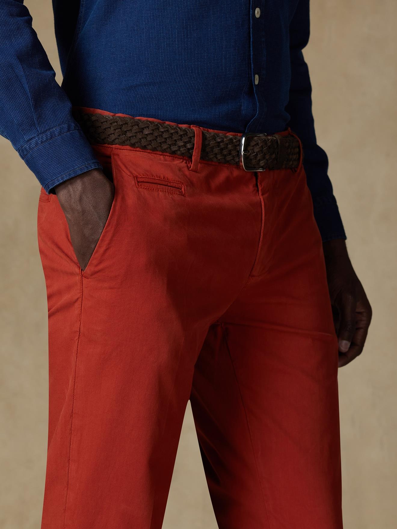 Pantalon chino rust