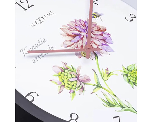 Buitenwandklok Knautia kunststof Ø 30,5 cm