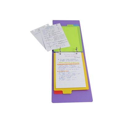 Viquel Happy Fluo - Intercalaire 4 positions - pour fiches Bristol 14,5 x 22,5 cm