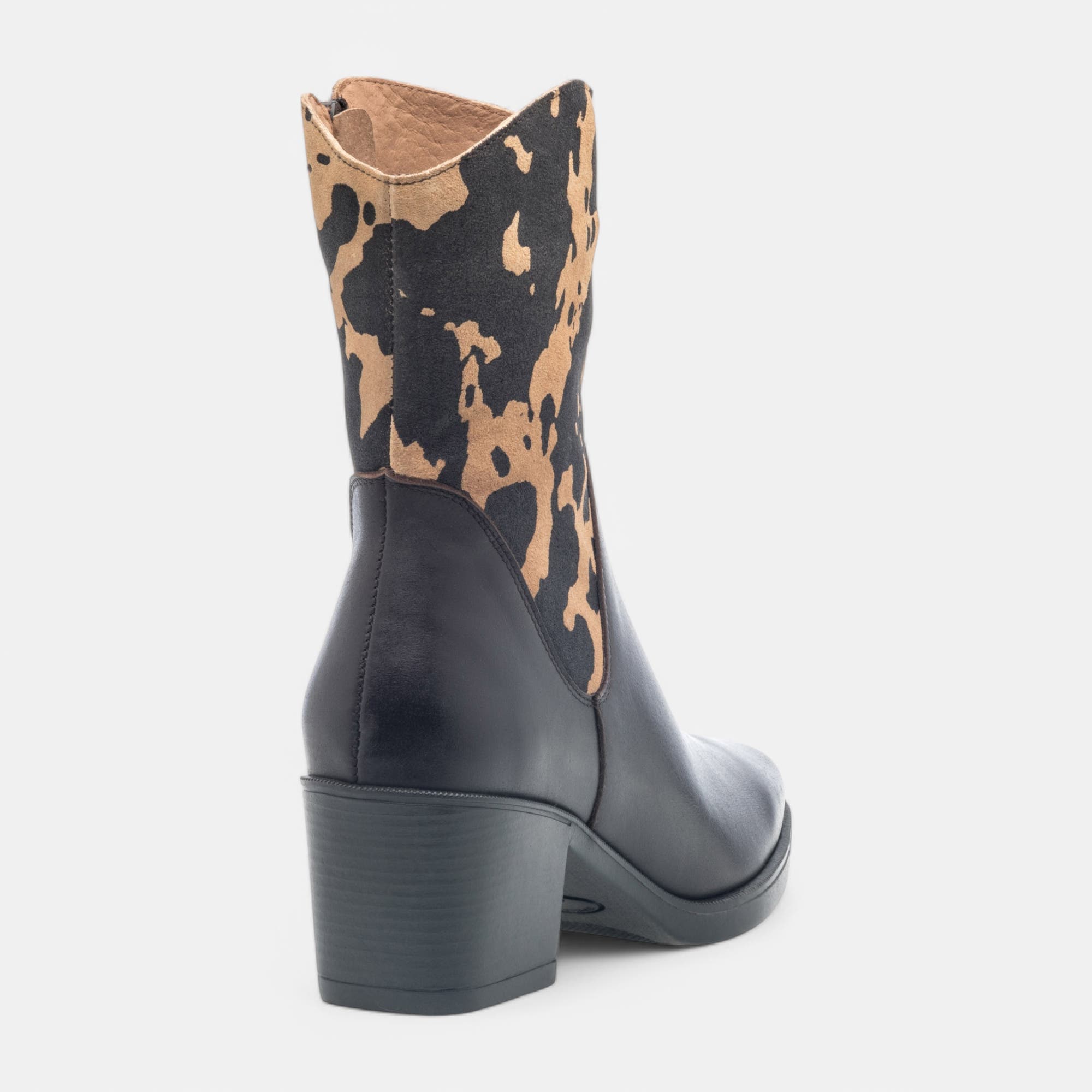 Santiags à talon Femme en cuir marron