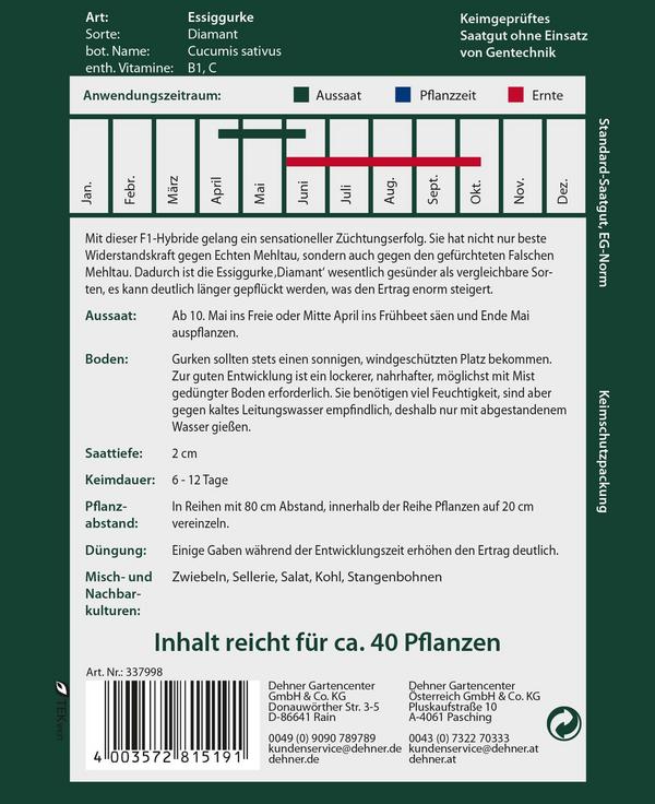 Dehner Premium Samen Essiggurke 'Diamant'
