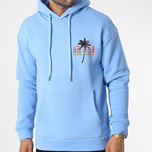 Sweat Capuche Bleu