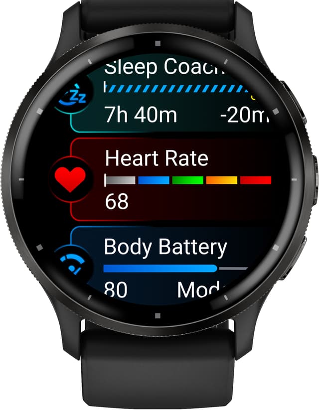 Garmin Venu 3 smartwatch (sort)