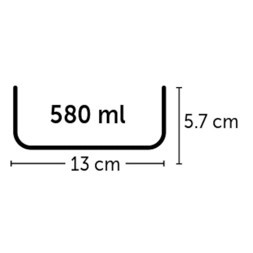 Gamelle en acier pour rongeurs et oiseaux, 580ml.