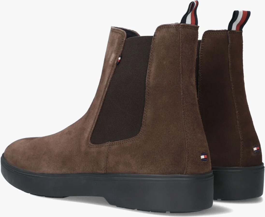 TOMMY HILFIGER bruine tommy hilfiger chelsea boots classic hilfiger suede chelsea