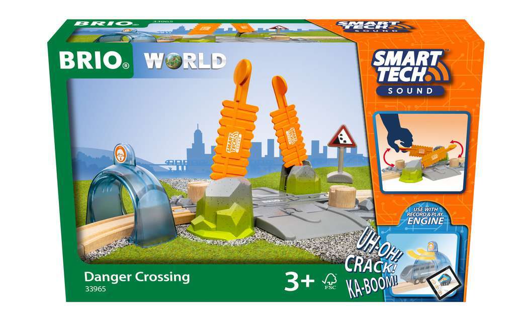 BRIO Spiel Smart Tech Sound Abenteuer-Bahnübergang