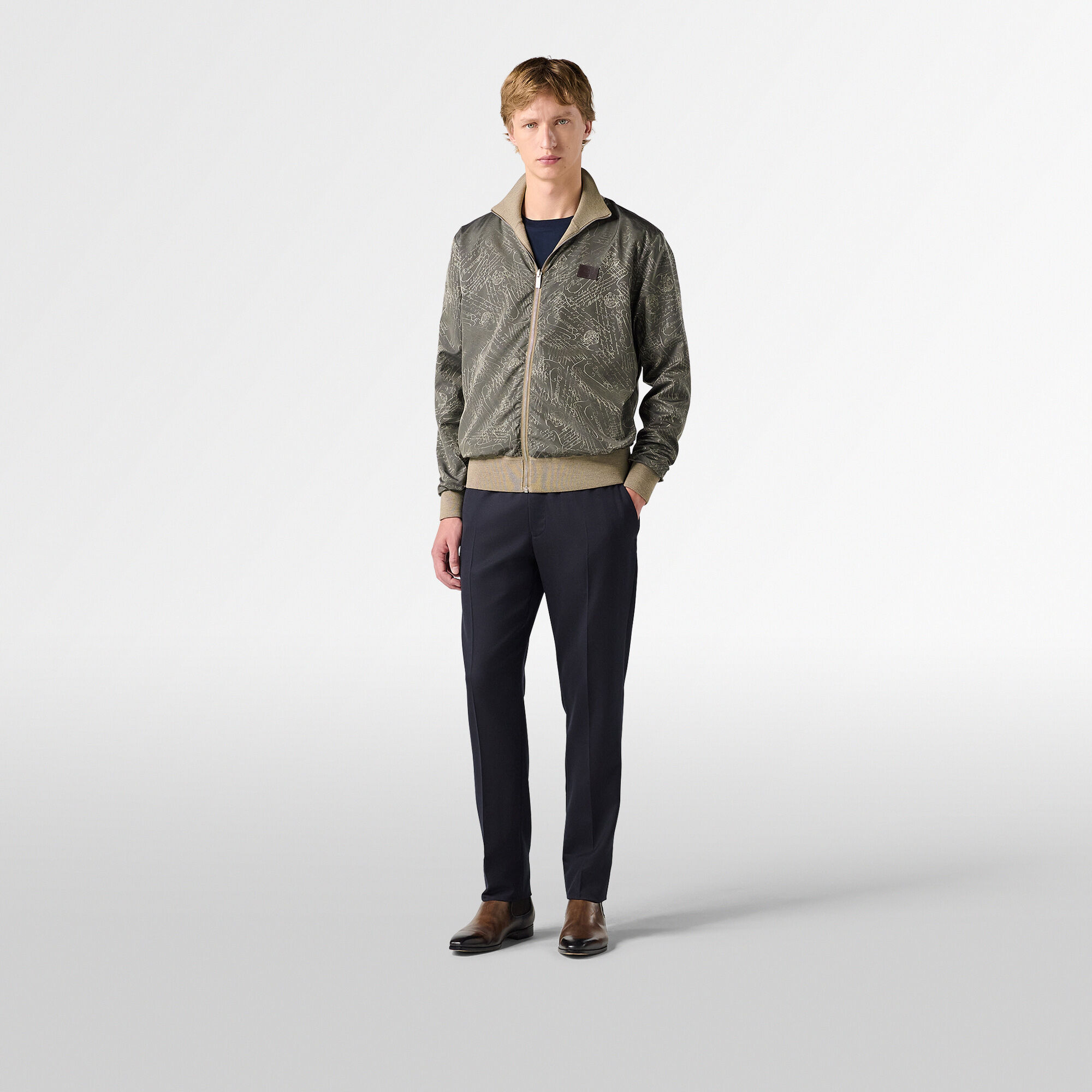 Blouson Reversible En Laine