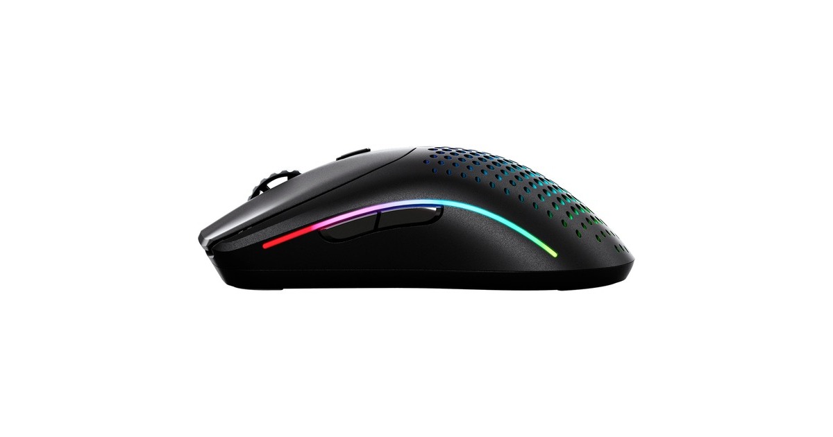 GloriousModel O 2 Wireless gaming muis  (Zwart (mat), 26.000 dpi, 2.4 GHz, Bluetooth, RGB leds)