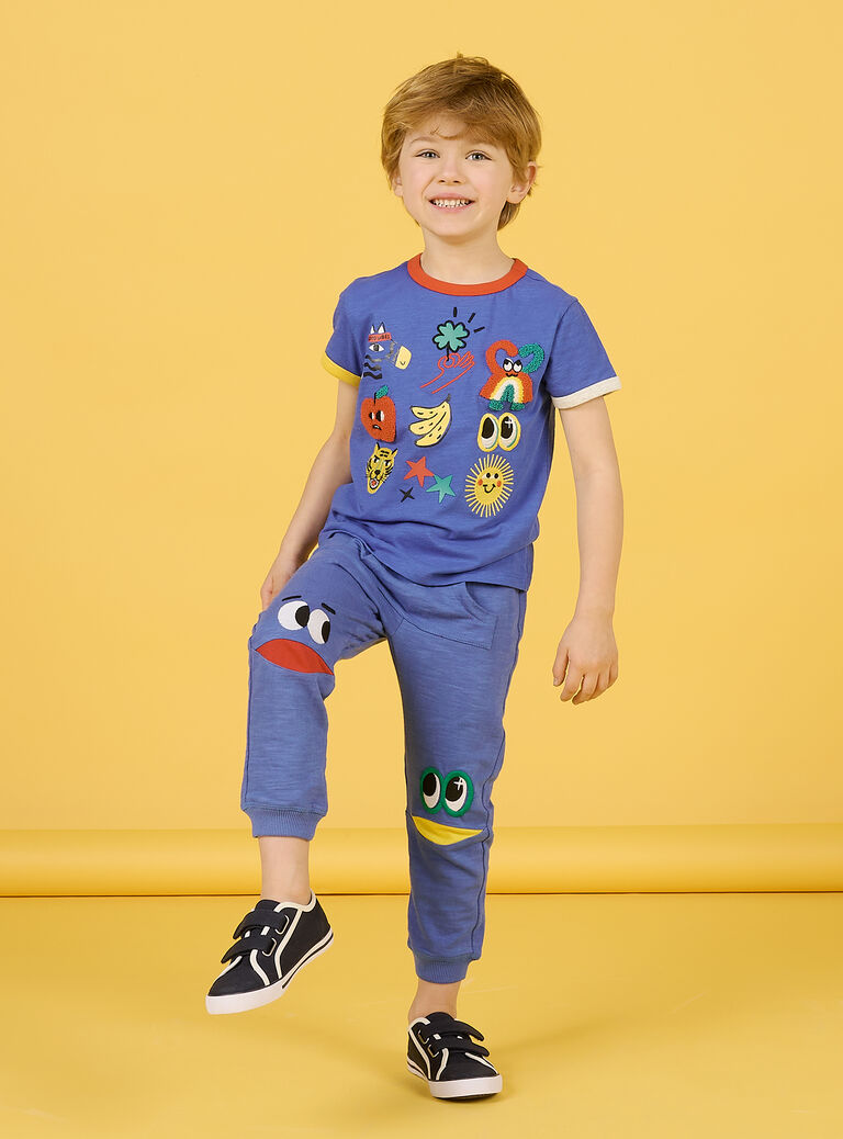 Tee Shirt Manches Courtes Bleu