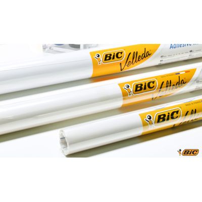 BIC Velleda - Surface effaçable à sec - rouleau adhésif - 67,5 x 100 cm - blanc