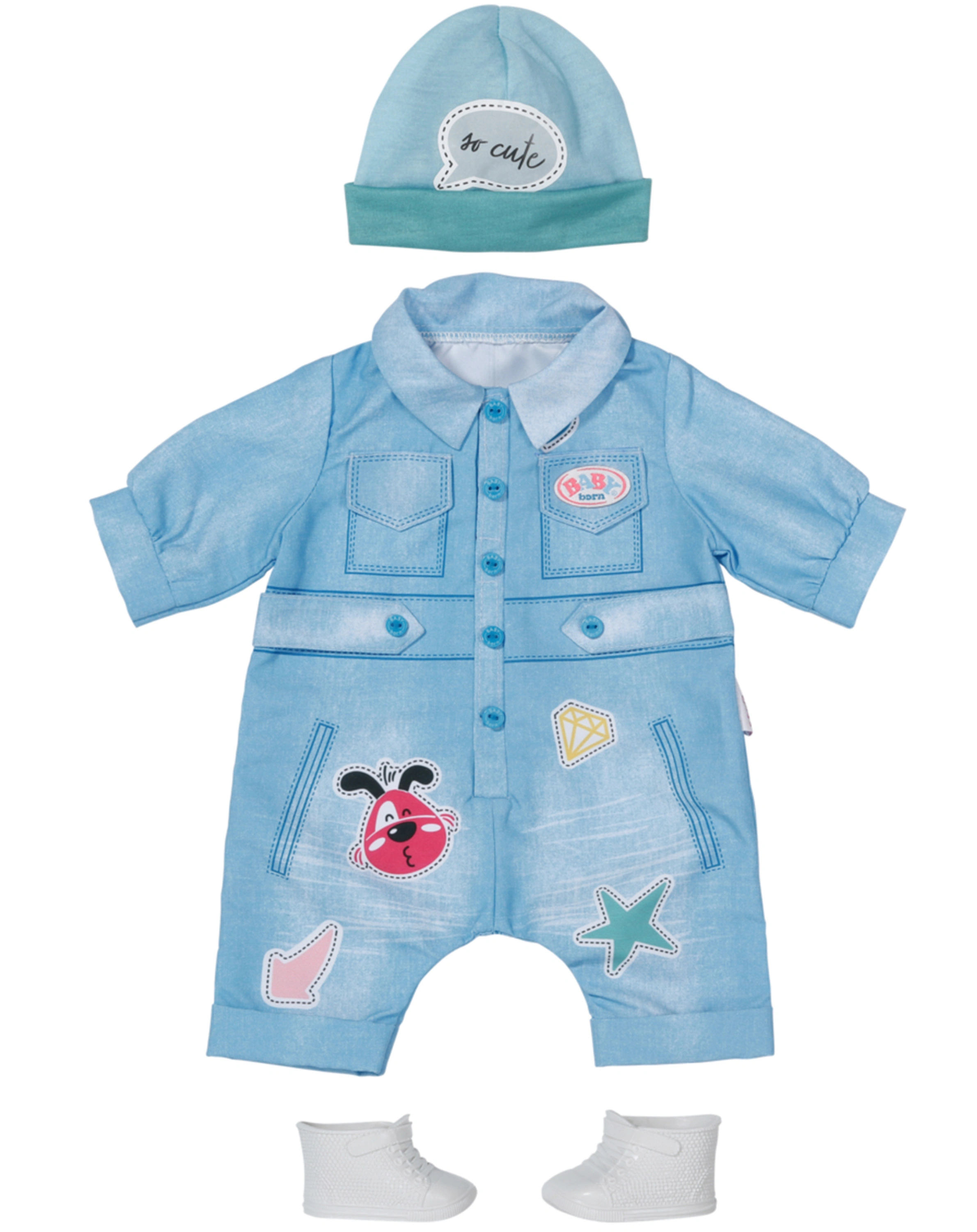 BABY born® Deluxe Jeans-Overall 43cm