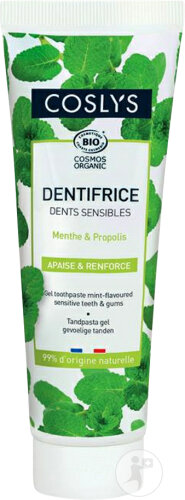 Coslys Dentifrice Bio Dents Sensibles Menthe Et Propolis Tube 75ml