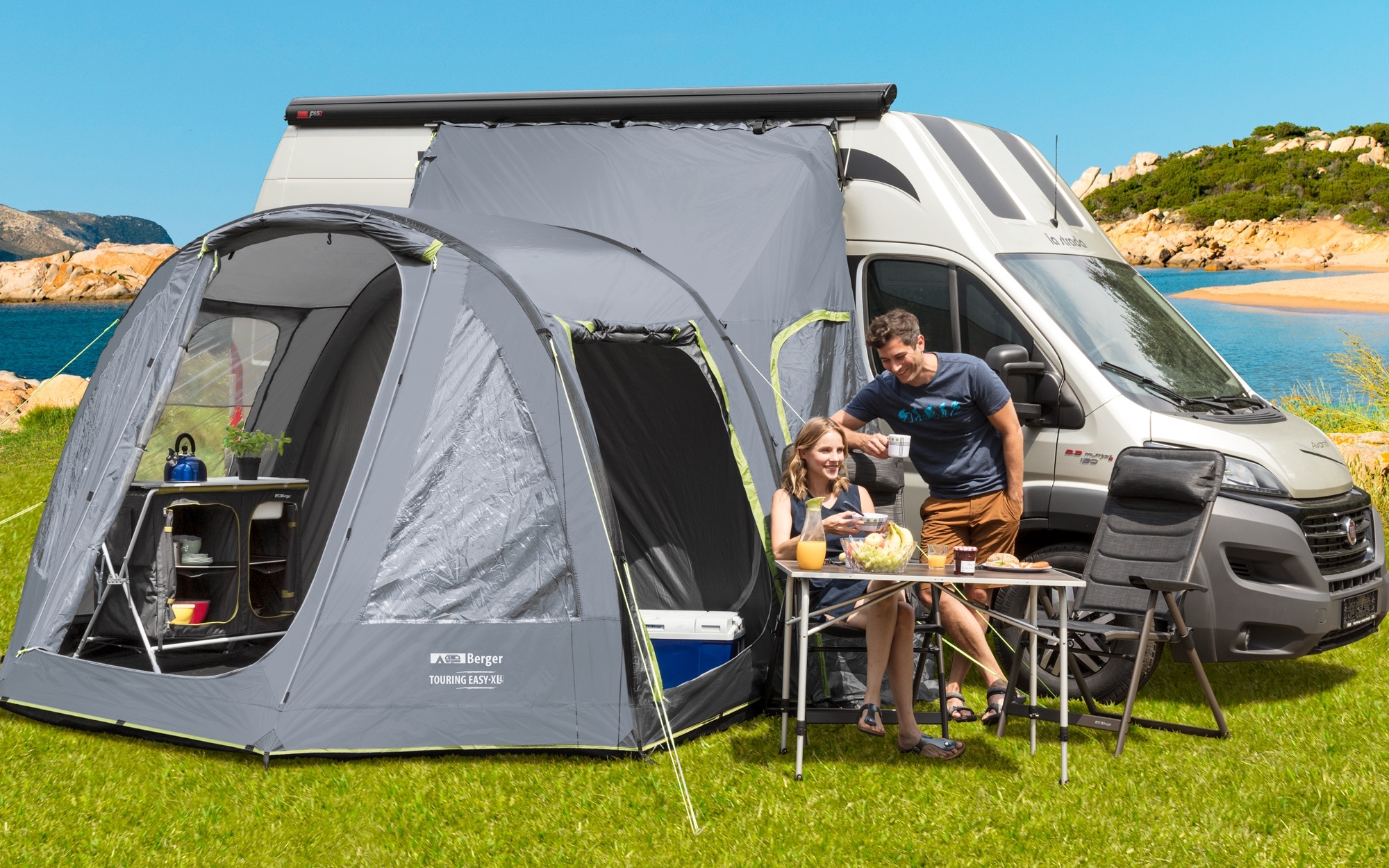 Berger Touring Easy Air XL aufblasbares Vorzelt Kastenwagen & Reisemobil