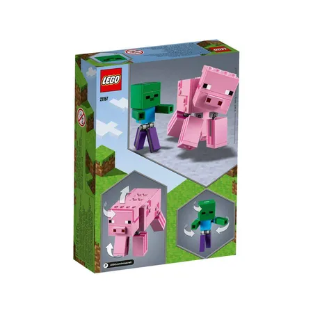 LEGO® Minecraft™ BigFig Schwein mit Zombiebaby