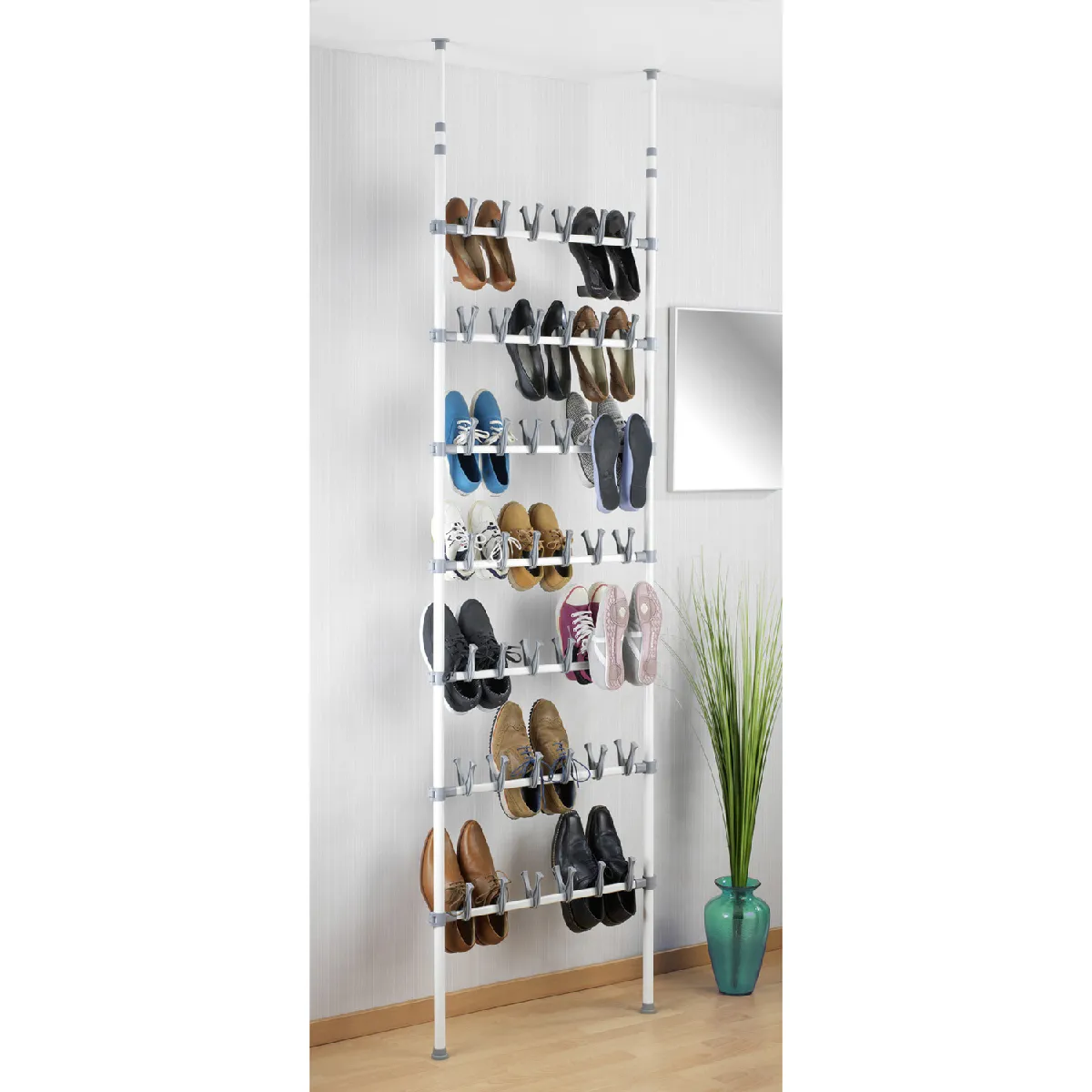 WENKO Etagère à chaussures réglable en métal