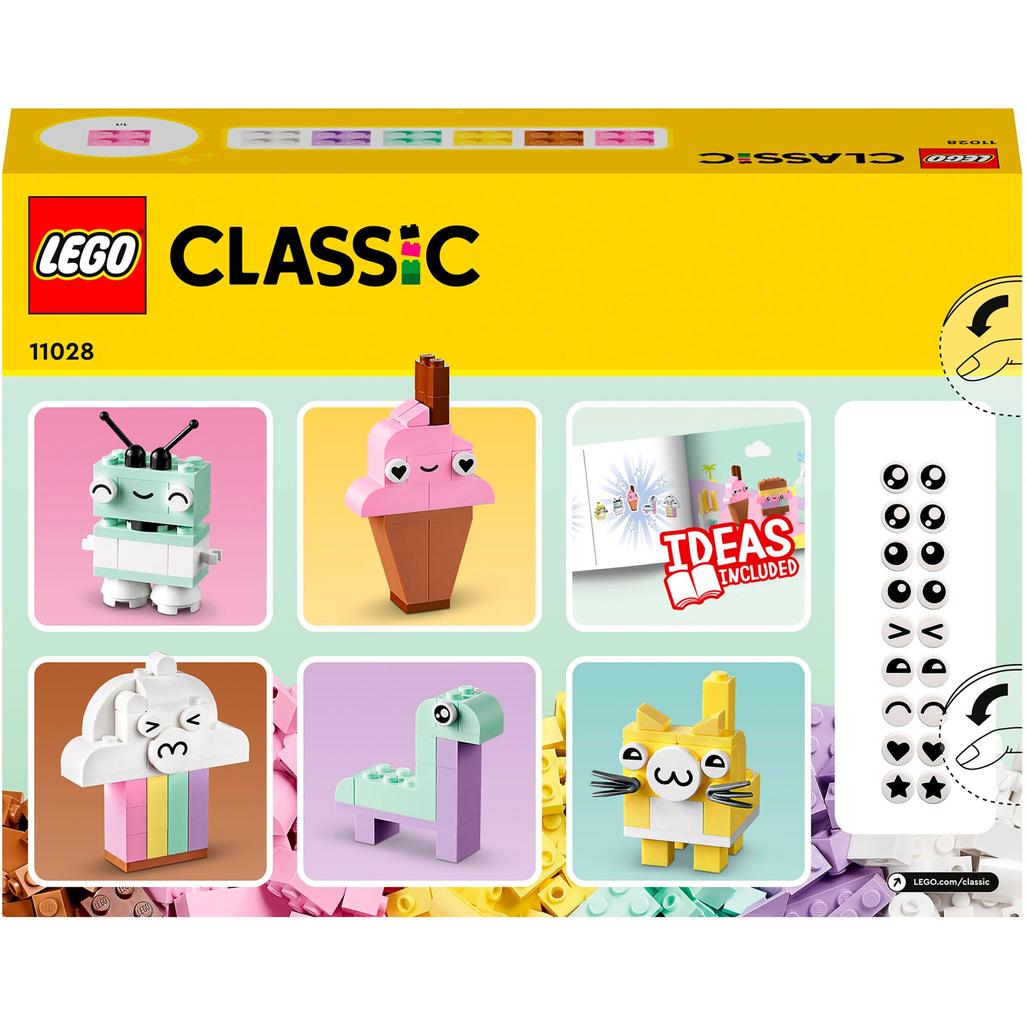 LEGO Konstruktionsspielzeug Classic Pastell Kreativ-Bauset