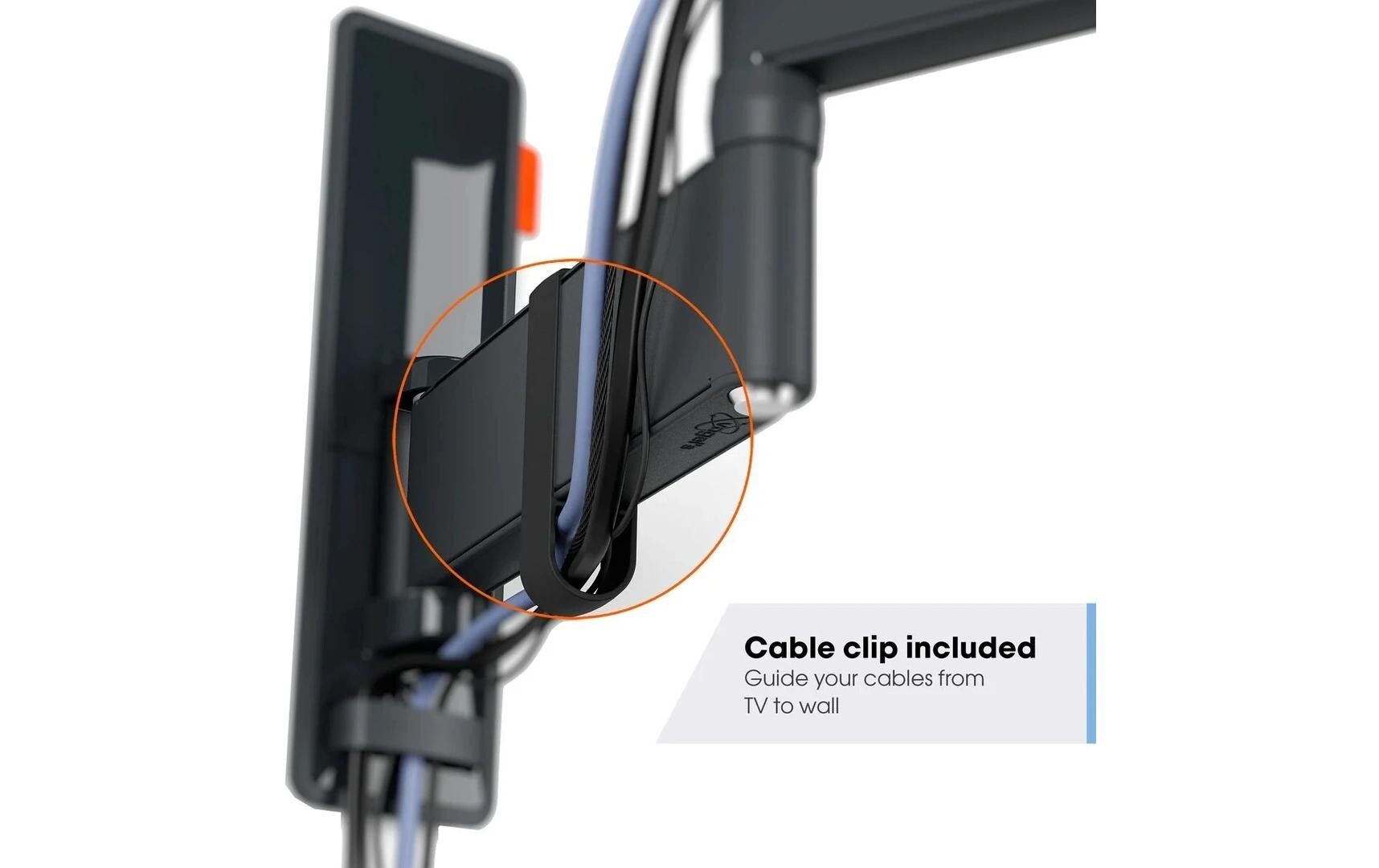 Wandhalterung COMFORT TVM 3625B Schwarz<br>Schwenkbare TV-Wandhalterung für 40