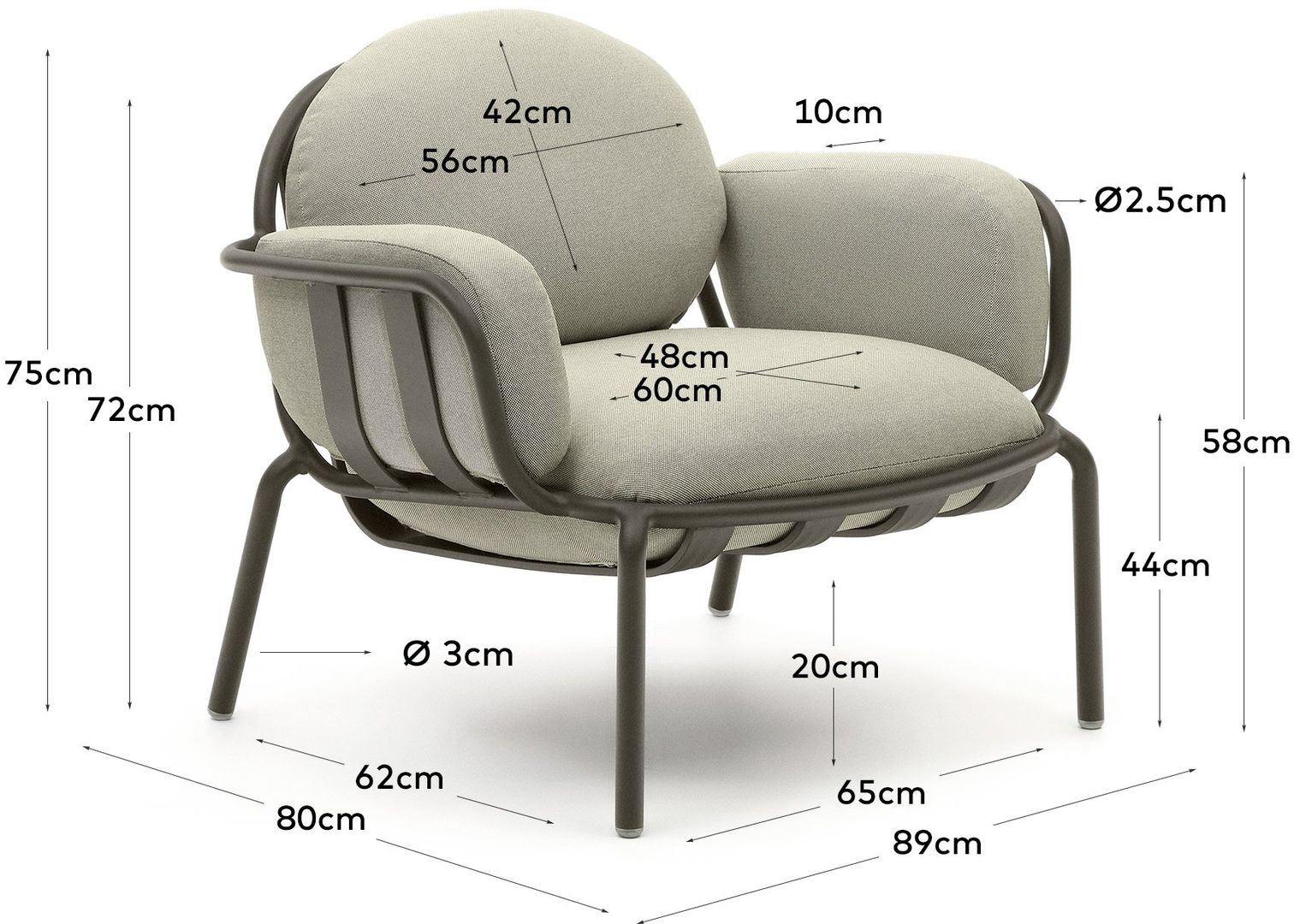 Kave Home   Joncols Outdoor Fauteuil