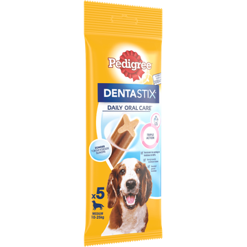 Pedigree Dentastix Medium Kauwstaaf - Gebitsverzorgende Hondensnack - 5 Stuks