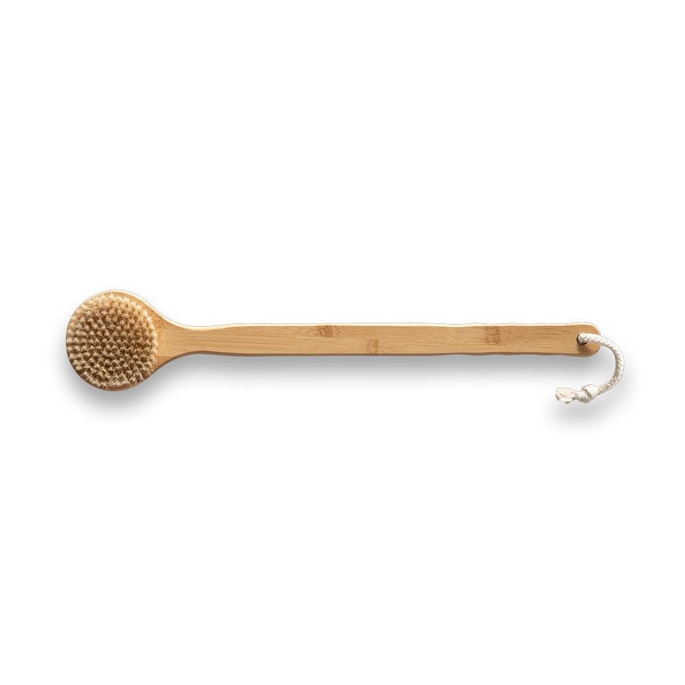 hi!dea 95057 - Brosse de bain avec corps en bambou
